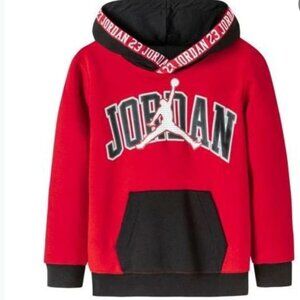 Nike Jordan Fleece Pullover Hoodie Features Iconic Jordan "Jumpmman" Logo &"23"